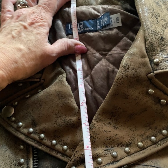 Studded Leather Moto Jacket Small $2800 - Picture 10 of 11